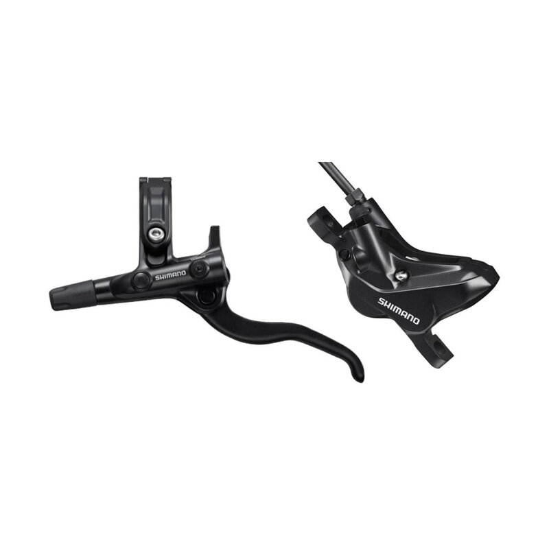 SHIMANO Freno hidr. E-MT420 BL-MT4100/BR-MT420 frontal negro Montaje en poste Manguera de 1000 mm + platina. D03S