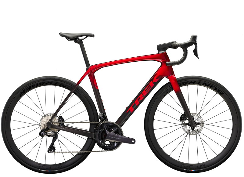 Trek Domane SLR 7 Gen 4: humo rojo metálico a humo rojo carbono