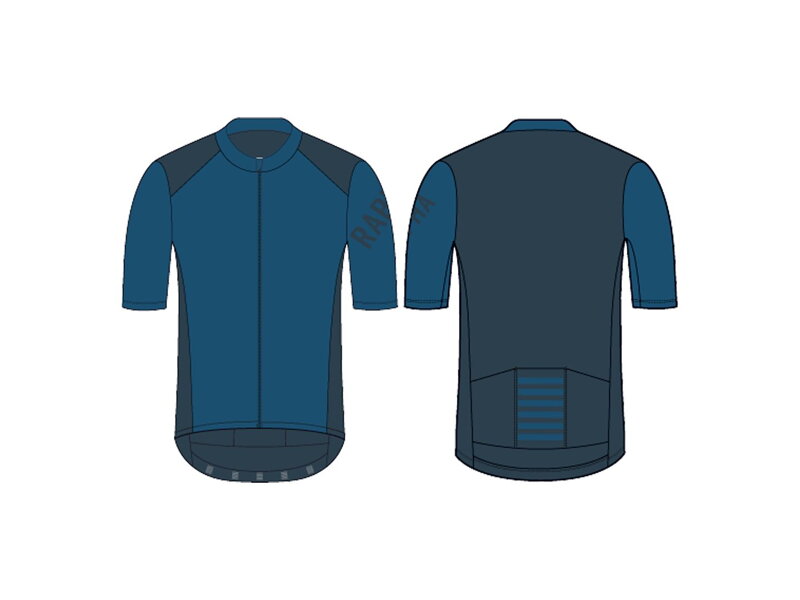 Maillot ciclista de entrenamiento Rapha Pro Team - Azul oscuro/Negro