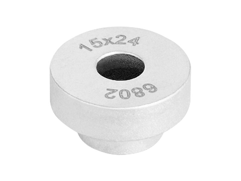 Adaptador de prensa de rodamiento Unior de 15 mm x 24 mm - Plata